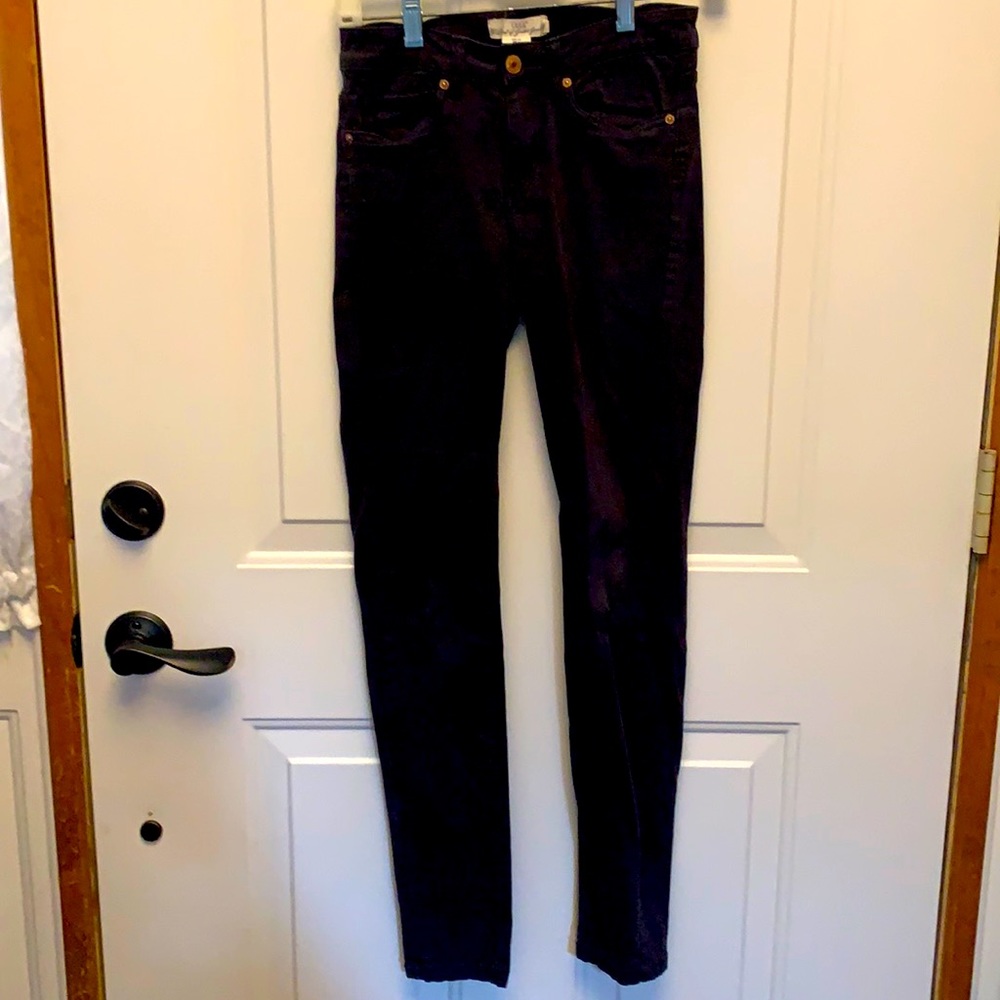 Brushed twill jeans, H&M L.O.G.G. Sz 4, dark navy